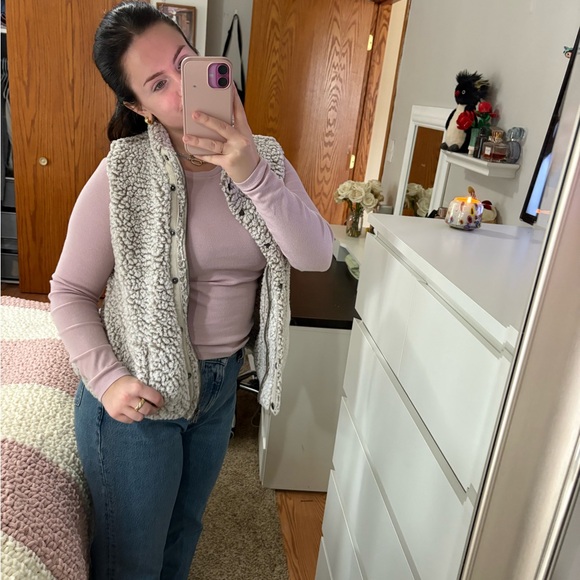 Cream Sherpa Jacket - Picture 2 of 5